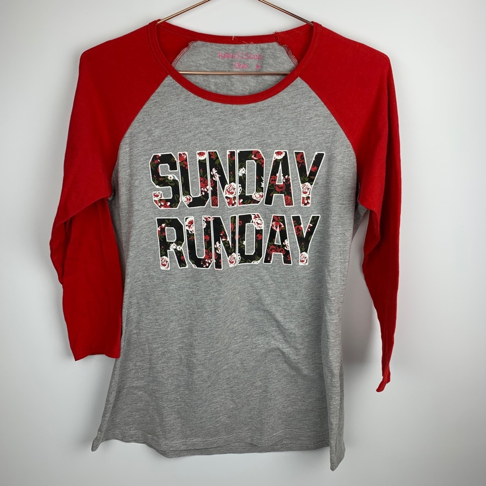Sunday Run Day Raglan Top - Picture 6 of 7
